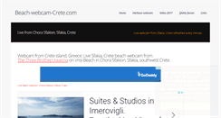 Desktop Screenshot of beach-webcam-crete.com